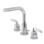 Kingston Brass Centurion 1.2 GPM Widespread Bathroom Faucet with Pop-Up Drain Assembly Polished Chrome