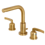 Kingston Brass Centurion 1.2 GPM Widespread Bathroom Faucet with Pop-Up Drain Assembly Brushed Brass