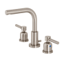 Kingston Brass Concord 1.2 GPM Widespread Bathroom Faucet with Pop-Up Drain Assembly Brushed Nickel