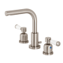 Kingston Brass Paris 1.2 GPM Widespread Bathroom Faucet with Pop-Up Drain Assembly Brushed Nickel
