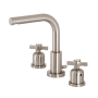 Kingston Brass Millennium 1.2 GPM Widespread Bathroom Faucet with Pop-Up Drain Assembly Brushed Nickel
