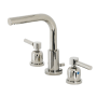 Kingston Brass Concord 1.2 GPM Widespread Bathroom Faucet with Pop-Up Drain Assembly Polished Nickel