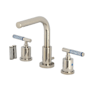 Kingston Brass Synchronous 1.2 GPM Widespread Bathroom Faucet with Pop-Up Drain Assembly Polished Nickel