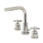 Kingston Brass Millennium 1.2 GPM Widespread Bathroom Faucet with Pop-Up Drain Assembly Polished Nickel