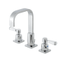 Kingston Brass Paris 1.2 GPM Widespread Bathroom Faucet with Pop-Up Drain Assembly Polished Chrome