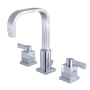 Kingston Brass Meridian 1.2 GPM Widespread Bathroom Faucet with Pop-Up Drain Assembly Polished Chrome