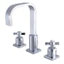 Kingston Brass Millennium 1.2 GPM Widespread Bathroom Faucet with Pop-Up Drain Assembly Polished Chrome