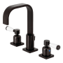 Kingston Brass Paris 1.2 GPM Widespread Bathroom Faucet with Pop-Up Drain Assembly Oil Rubbed Bronze