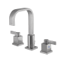 Kingston Brass Meridian 1.2 GPM Widespread Bathroom Faucet with Pop-Up Drain Assembly Brushed Nickel