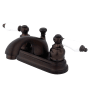 Kingston Brass Vintage 1.2 GPM Centerset Bathroom Faucet with Pop-Up Drain Assembly Oil Rubbed Bronze