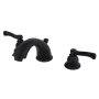 Kingston Brass Royale 1.2 GPM Widespread Bathroom Faucet with Pop-Up Drain Assembly Oil Rubbed Bronze