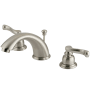 Kingston Brass Royale 1.2 GPM Widespread Bathroom Faucet with Pop-Up Drain Assembly Brushed Nickel