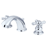 Kingston Brass Victorian 1.2 GPM Widespread Bathroom Faucet with Pop-Up Drain Assembly Polished Chrome