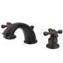 Kingston Brass Victorian 1.2 GPM Widespread Bathroom Faucet with Pop-Up Drain Assembly Oil Rubbed Bronze