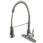Kingston Brass Concord 1.8 GPM Single Hole Pre-Rinse Pull Down Kitchen Faucet Polished Chrome