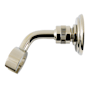 Kingston Brass Heritage 3-3/4" Long Hand Shower Wall Mount Bracket Polished Nickel