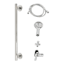 Kingston Brass Made to Match 1.8 GPM Multi Function Vilbosch Hand Shower Package - Includes Slide Bar, and Hose Chrome