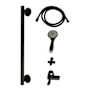 Kingston Brass Made to Match 1.8 GPM Multi Function Hand Shower Package - Includes Slide Bar, and Hose Matte Black