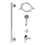 Kingston Brass Made to Match 1.8 GPM Multi Function Hand Shower Package - Includes Slide Bar, and Hose Chrome