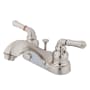 Kingston Brass Windsor 1.2 GPM Centerset Bathroom Faucet with Pop-Up Drain Assembly Brushed Nickel