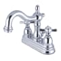 Kingston Brass Essex 1.2 GPM Centerset Bathroom Faucet with Pop-Up Drain Assembly Chrome