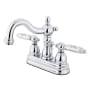 Kingston Brass Heritage 1.2 GPM Centerset Bathroom Faucet with Pop-Up Drain Assembly Polished Chrome
