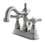 Kingston Brass Essex 1.2 GPM Centerset Bathroom Faucet with Pop-Up Drain Assembly Brushed Nickel