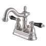 Kingston Brass Duchess 1.2 GPM Centerset Bathroom Faucet with Pop-Up Drain Assembly Brushed Nickel