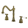 Kingston Brass Bel-Air 1.8 GPM Widespread Kitchen Faucet Antique Brass