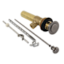 Kingston Brass Trimscape 1-1/4" Pop-Up Drain Assemblies Black Stainless