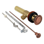 Kingston Brass Trimscape 1-1/4" Pop-Up Drain Assemblies Antique Copper