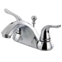 Kingston Brass Yosemite 1.2 GPM Centerset Bathroom Faucet with Pop-Up Drain Assembly Polished Chrome