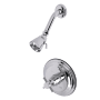 Kingston Brass Concord Shower Only Shower Trim Package with 1.8 GPM Single Function Shower Head Polished Chrome