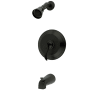 Kingston Brass NuFrench Tub and Shower Trim Package with Shower Head Oil Rubbed Bronze