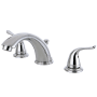 Kingston Brass Yosemite 1.2 GPM Widespread Bathroom Faucet with Pop-Up Drain Assembly Polished Chrome
