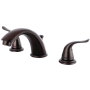 Kingston Brass Yosemite 1.2 GPM Widespread Bathroom Faucet with Pop-Up Drain Assembly Oil Rubbed Bronze