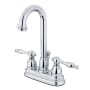 Kingston Brass Vintage 1.2 GPM Centerset Bathroom Faucet with Pop-Up Drain Assembly Polished Chrome