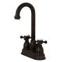 Kingston Brass 1.2 GPM Centerset Bathroom Faucet with Pop-Up Drain Assembly Oil Rubbed Bronze