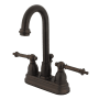 Kingston Brass Vintage 1.2 GPM Centerset Bathroom Faucet with Pop-Up Drain Assembly Oil Rubbed Bronze