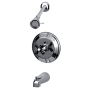 Kingston Brass Duchess Tub and Shower Trim Package with 1.8 GPM Single Function Shower Head Polished Chrome