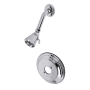 Kingston Brass Shower Only Trim Package with 1.8 GPM Multi Function Shower Head Polished Chrome