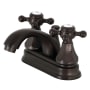Kingston Brass Metropolitan 1.2 GPM Deck Mounted Centerset Bathroom Faucet with Pop-Up Drain Assembly - Includes Escutcheon Oil Rubbed Bronze