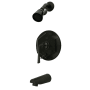 Kingston Brass Silver Sage Tub and Shower Trim Package with 1.8 GPM Single Function Shower Head Oil Rubbed Bronze