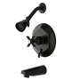Kingston Brass Millennium Tub and Shower Trim Package with 1.8 GPM Single Function Shower Head Oil Rubbed Bronze