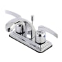 Kingston Brass Centurion 1.2 GPM Centerset Bathroom Faucet with Pop-Up Drain Assembly Polished Chrome