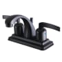 Kingston Brass Centurion 1.2 GPM Centerset Bathroom Faucet with Pop-Up Drain Assembly Oil Rubbed Bronze