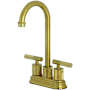 Kingston Brass Convergent 1.8 GPM Standard Bar Faucet Brushed Brass
