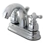 Kingston Brass Restoration 1.2 GPM Centerset Bathroom Faucet with Pop-Up Drain Assembly Polished Chrome