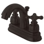 Kingston Brass Restoration 1.2 GPM Centerset Bathroom Faucet with Pop-Up Drain Assembly Oil Rubbed Bronze
