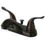 Kingston Brass Yosemite 1.2 GPM Centerset Bathroom Faucet with Pop-Up Drain Assembly Oil Rubbed Bronze